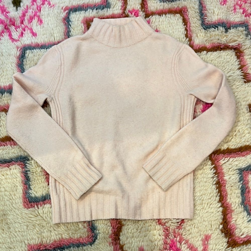Jcrew Point Sur Pink Turtleneck